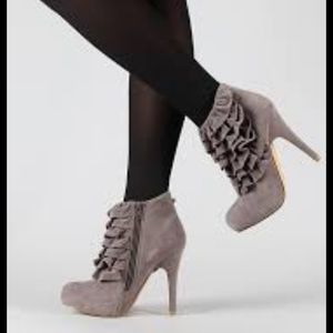 Fahrenheit Ruffle Ankle Boot
